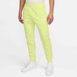 Nike Sportswear Club Fleece Liquid Lime Green Jogging Pants BV2671-736 Men's XXL